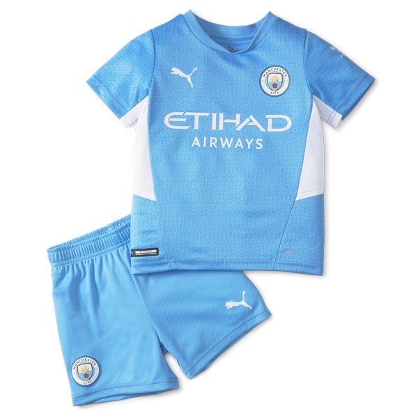 Camiseta Manchester City Replica Primera Ropa Niño 2021/22